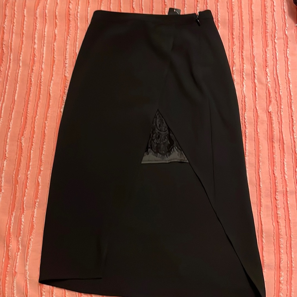 Black bebe skirt